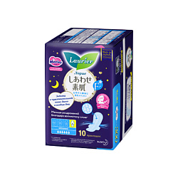 Ночные гигиенические прокладки с крылышками LAURIER F 30 см 10 шт