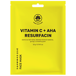 Тканевая маска для лица Обновление кожи с Витамином C и AHA-кислотами