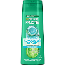 Укрепляющий шампунь, Кокосовый Баланс, для волос жирных у корней и сухих на кончиках