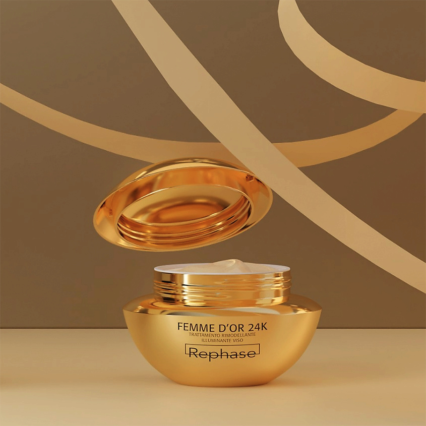 REPHASE Крем для лица восстанавливающий с эффектом сияния Skin Care Femme D'or 24k Treatment – фото 2