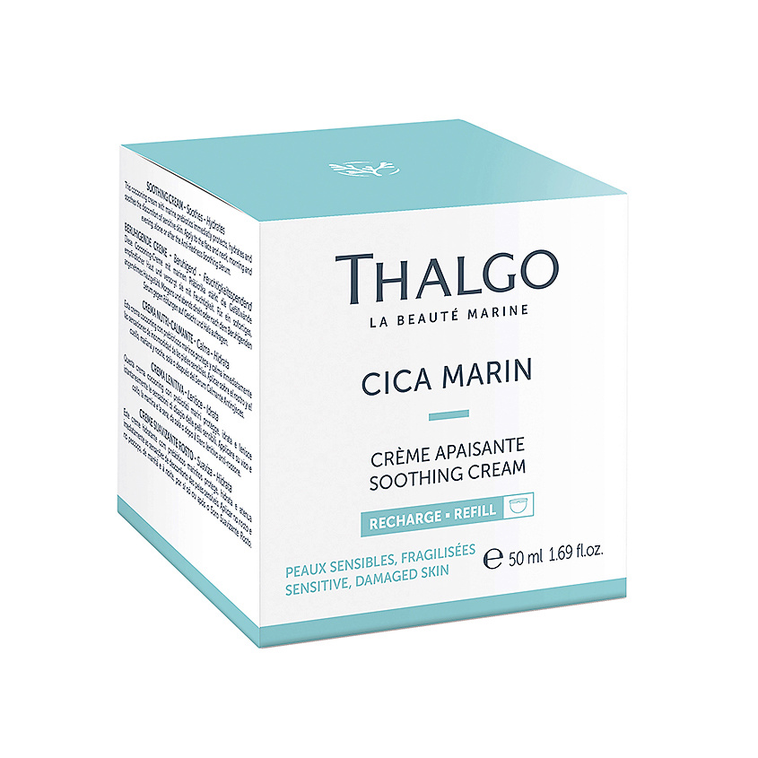 THALGO Успокаивающий увлажняющий крем, сменный блок Cica Marin Soothing Cream – фото 2