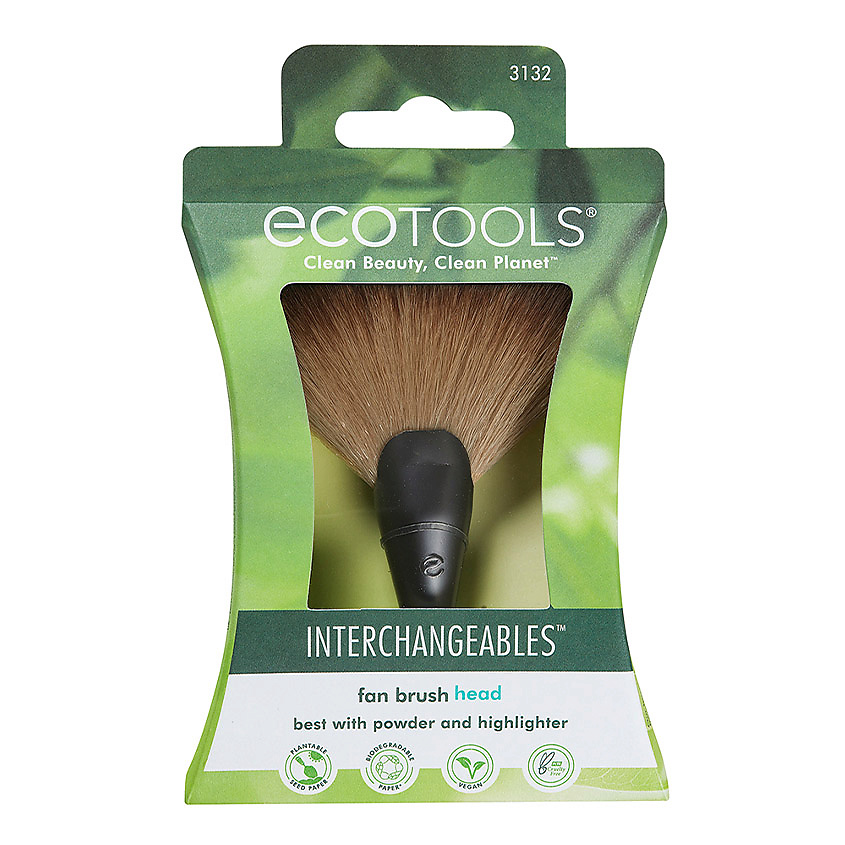 ECOTOOLS Сменная насадка кисти для хайлайтера EcoTools Interchangeables Fan Brush Head – фото 3
