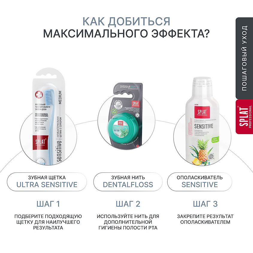 SPLAT Зубная паста "Сенситив" Professional Sensitive, 20 мл – фото 13