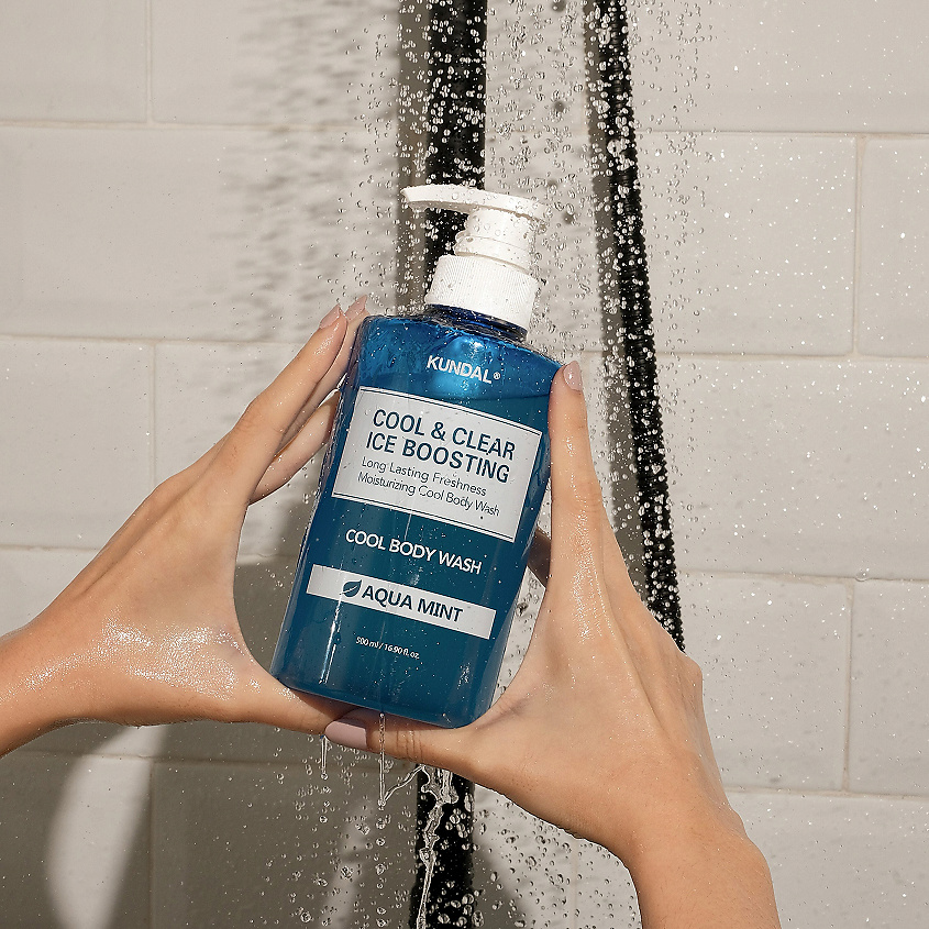 KUNDAL Гель для тела освежающий с ментолом Aqua Mint Cool Body Wash – фото 2