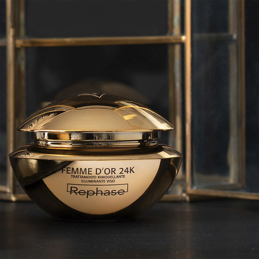 REPHASE Крем для лица восстанавливающий с эффектом сияния Skin Care Femme D'or 24k Treatment – фото 3