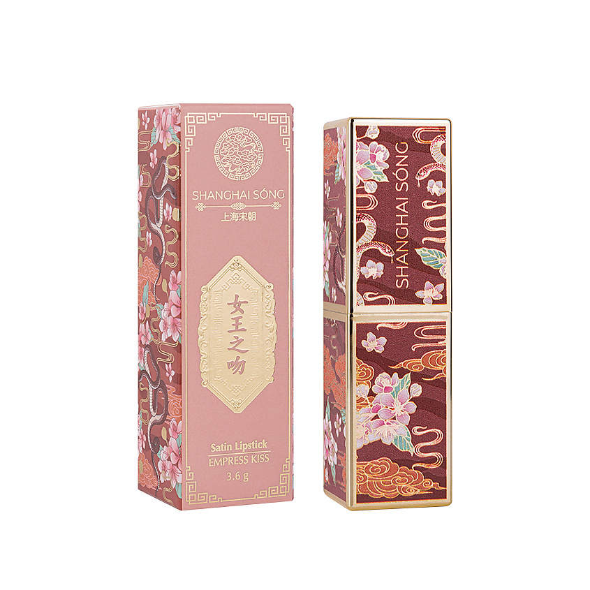 Изображение товара Шанхай Сонг сатиновая помада Empress Kiss № 001 Grace 3.6 г женская