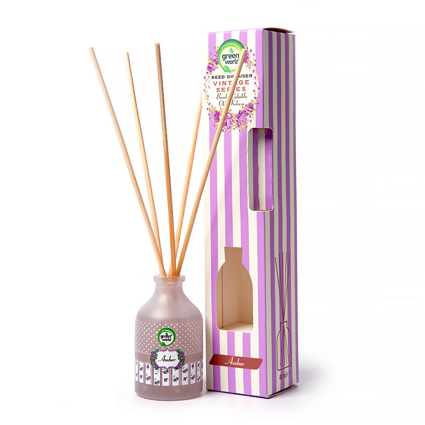 Изображение товара GREEN WORLD Ароматизатор декоративный (диффузор) Amber, 40 мл