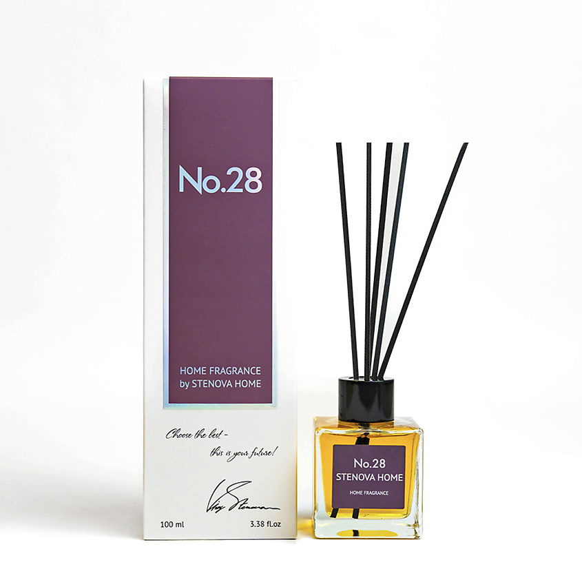 Изображение товара Аромадиффузор с палочками №28 100 мл STENOVA HOME изысканный аромат для дома