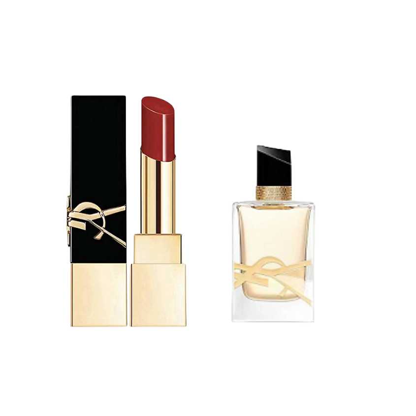 Изображение товара YVES SAINT LAURENT Подарочный набор Yves Saint Laurent: мини-помада + миниатюра Libre, №1971 + 7.5 мл