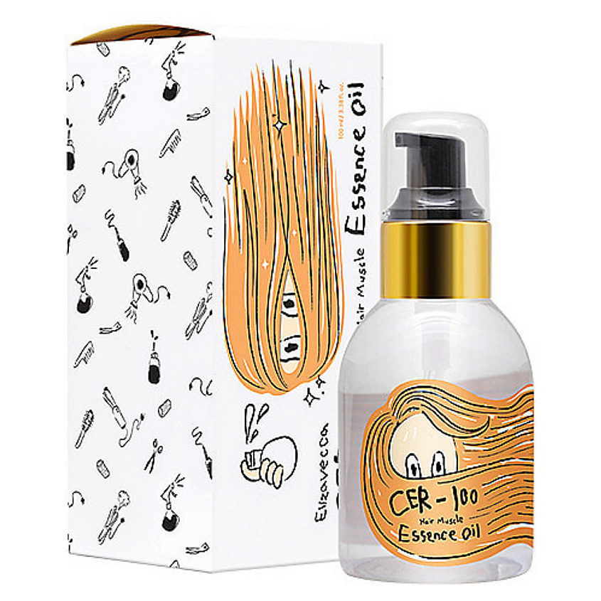Изображение товара ELIZAVECCA Масло-эссенция для волос с коллагеном CER-100 Hair Muscle Essence Oil, 100 мл
