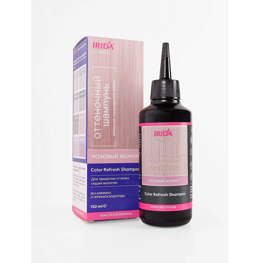 Изображение товара IRIDA Шампунь оттеночный "CLASSIC", тон РОЗОВЫЙ ЖЕМЧУГ