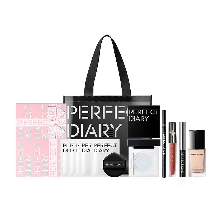 Изображение товара PERFECT DIARY Набор декоративной косметики Pink Charm Full Makeup Set, Clear Full Makeup