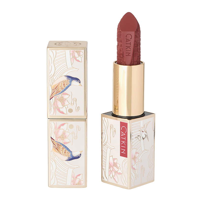 Изображение товара Помада сатиновая для губ CATKIN C06 Love Song бордово-коричневая