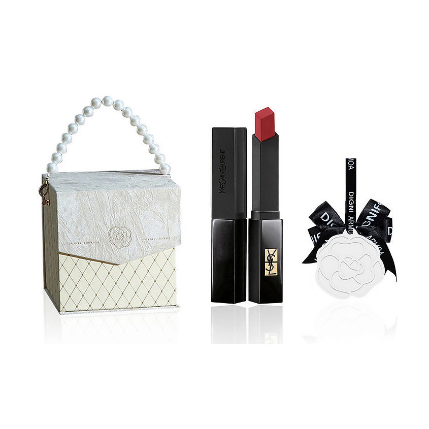 Изображение товара YVES SAINT LAURENT Подарочный набор для макияжа губ, Rouge Pur Couture The Slim Matte №302 + Аксессуар Изображение товара YVES SAINT LAURENT Подарочный набор для макияжа губ, Rouge Pur Couture The Slim Matte №302 + Аксессуар