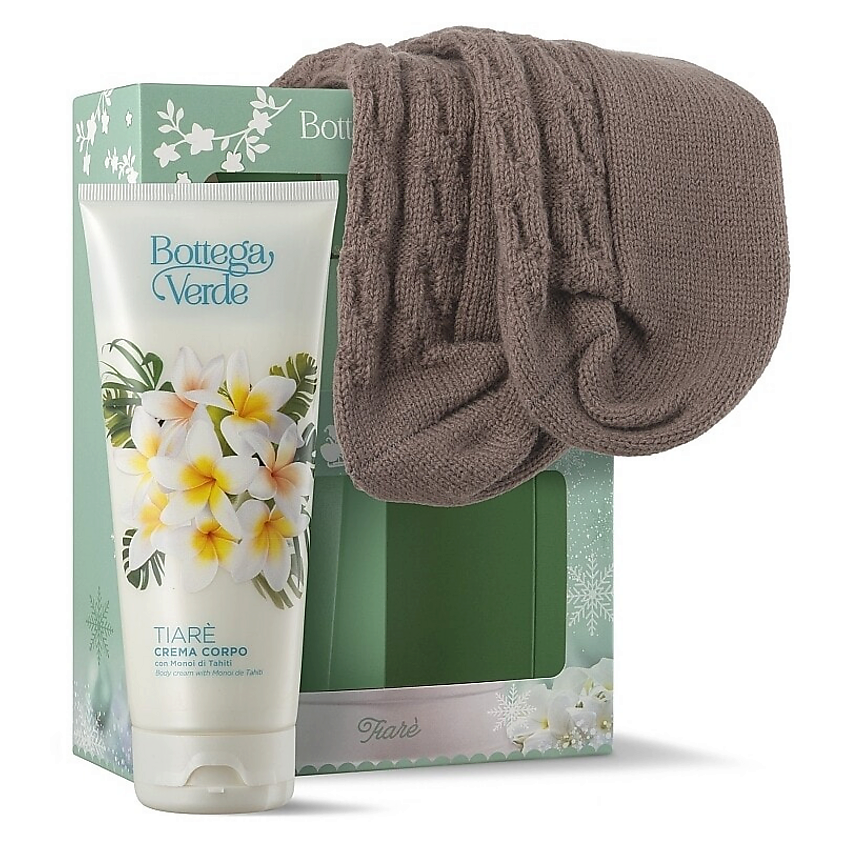 Изображение товара Набор средств для тела Bottega Verde Tiare Nourishing Body Cream + носки