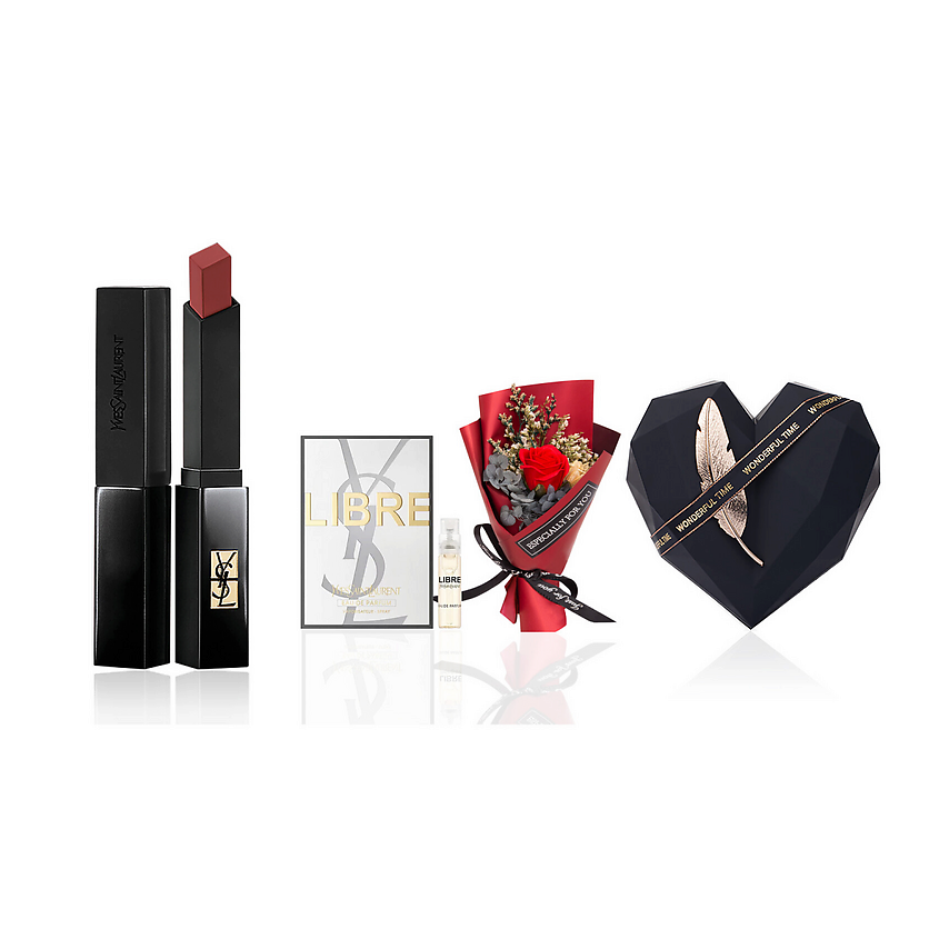 Изображение товара YVES SAINT LAURENT Подарочный набор Rouge Pur Couture The Slim, #302 + Пробник Libre