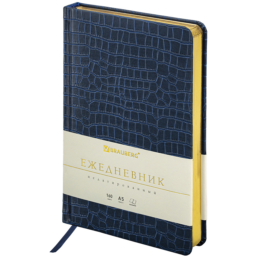 Изображение товара БЕЗНАТИОННЫЙ ЕЖЕДНЕВНИК BRAUBERG COMODO А5 КОРАБИКИ/ЗОЛОТОЙ СРЕЗ