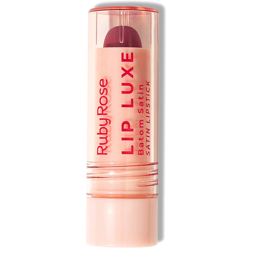 Изображение товара RUBY ROSE Lip Luxe сатиновая помада для губ насыщенный цвет и сияние 12 оттенков