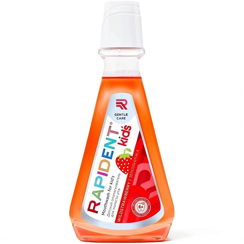 Изображение товара Детский ополаскиватель для полости рта RAPIDENT KID'S Земляника Мята 6+