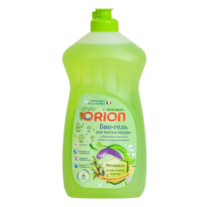 Изображение товара ORION Фито-Гель для мытья посуды Кедр и Можжевельник, 500 мл