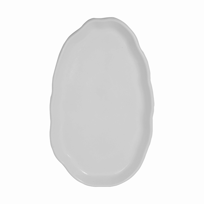 Изображение товара Декоративный поднос из акрилового гипса размер 23х16х3 см серый