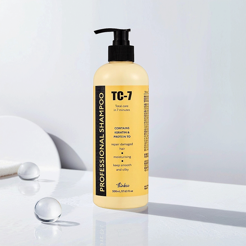 Изображение товара THINKCO Восстанавливающий шампунь для сильно поврежденных волос ПРОТЕИНОВЫЙ, Professional Keratin, 500