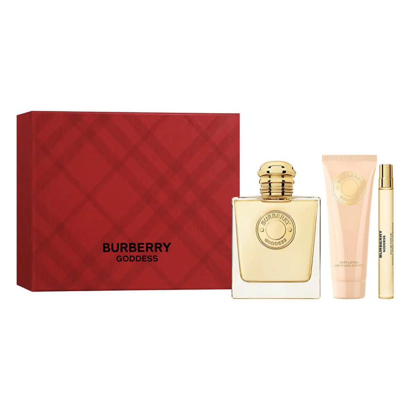 Изображение товара BURBERRY Набор Goddess: Парфюмерная вода + Парфюмированный лосьон + Миниатюра, 100 мл + 75 мл +10 мл