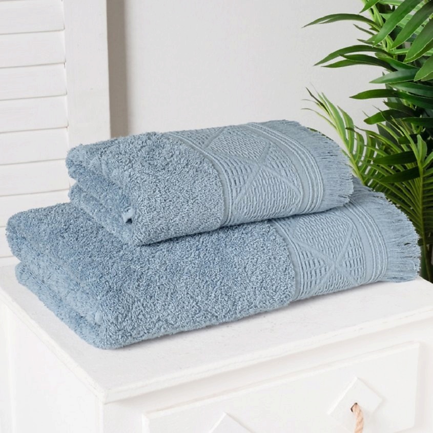 Изображение товара Полотенце ARYA HOME COLLECTION Nomade 50X90 см голубое