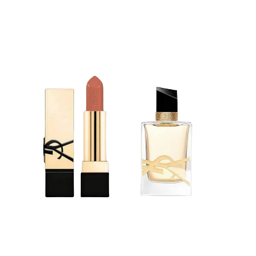 Изображение товара YVES SAINT LAURENT Подарочный набор Yves Saint Laurent: мини-помада + миниатюра Libre, № RM + 7.5 мл