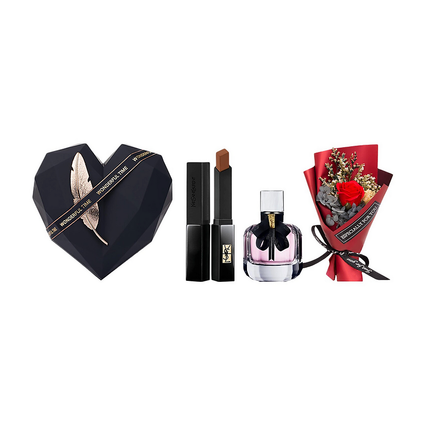 Изображение товара YVES SAINT LAURENT Набор для макияжа губ Rouge Pur Couture The Slim Matte, #314 + Миниатюра парфюмерной воды Mon Paris