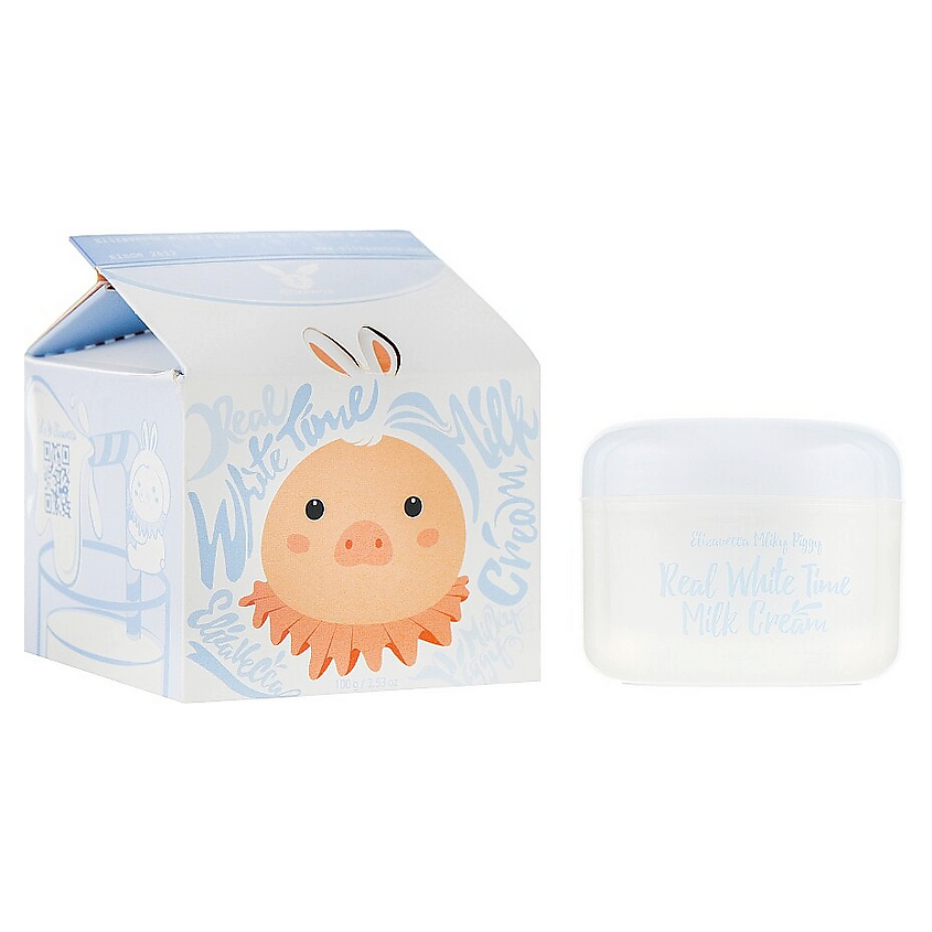 Изображение товара ELIZAVECCA Осветляющий крем для лица Milky Piggy Real White Time, 100 мл