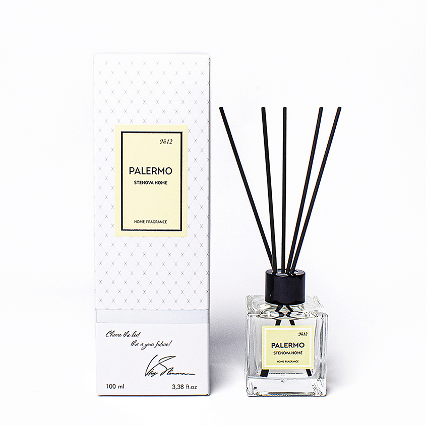 Изображение товара Аромадиффузор с палочками PALERMO №12 100 мл для дома аромат из цитрусовых и цветов