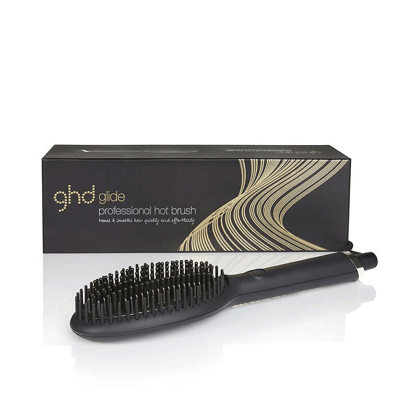 Изображение товара GHD Фен-щетка Glide Hot Brush для сушки, укладки и придания блеска волосам, Черный