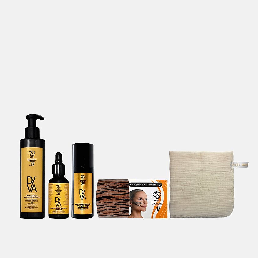 Изображение товара DIVA DIAMOND "Комплексный уход за лицом + ЛИФТИНГ" с тейпом 5 в 1, 1 шт.