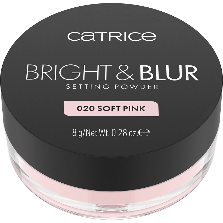 Изображение товара Пудра рассыпчатая Bright & Blur Setting Powder от CATRICE 020 Soft Pink 8 мл