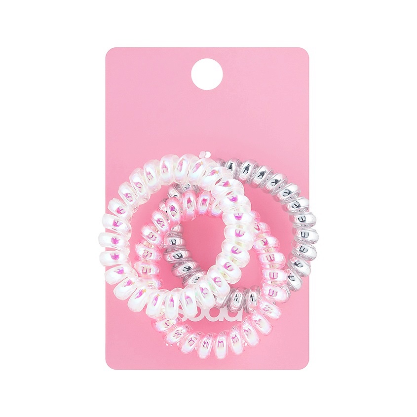 Изображение товара Набор резинок для волос SODA SPIRAL 3 шт универсальные яркие аксессуары