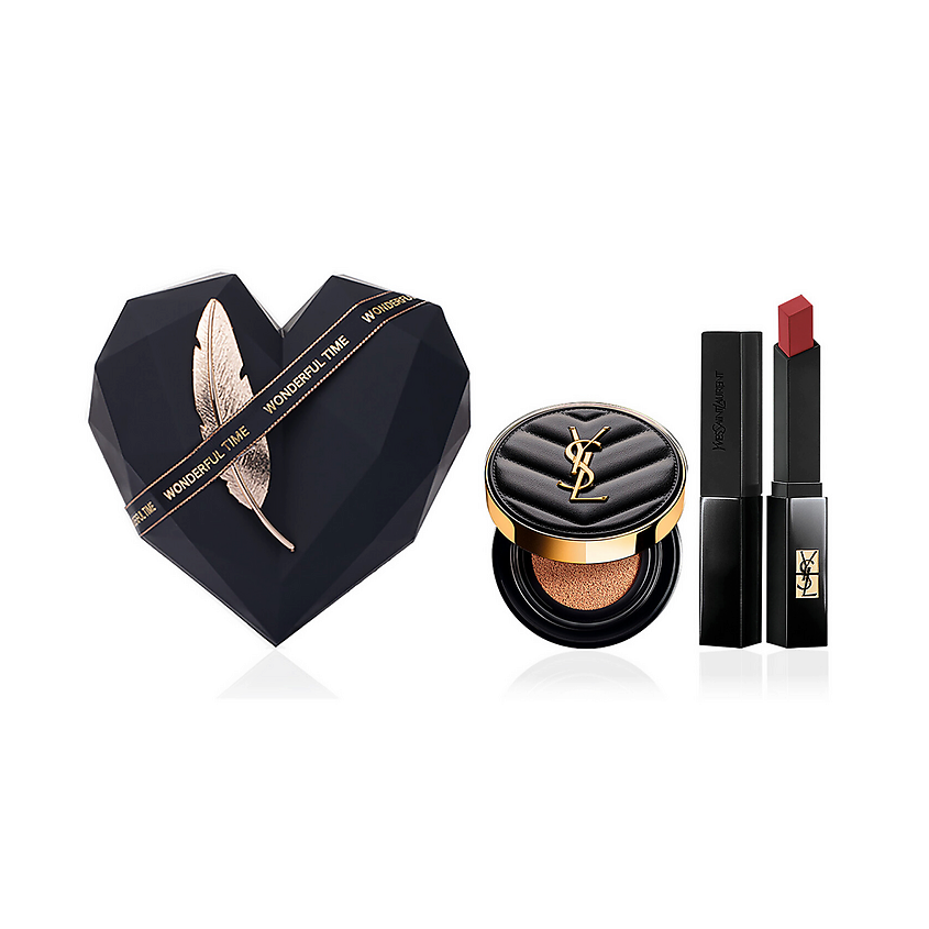 Изображение товара YVES SAINT LAURENT Кушон Le Cushion Encre de Peau+ Помада Rouge Pur Couture The Slim, Кушон №B20 + Помада N°302