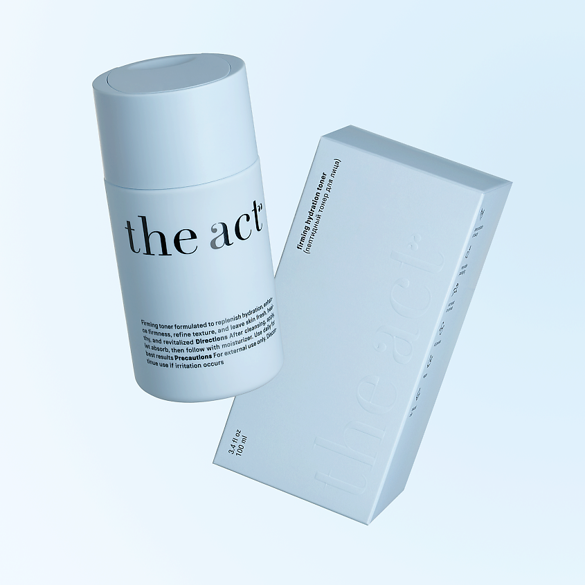 Изображение товара Пептидный тонер для лица THE ACT 100 мл увлажнение и антивозрастной эффект