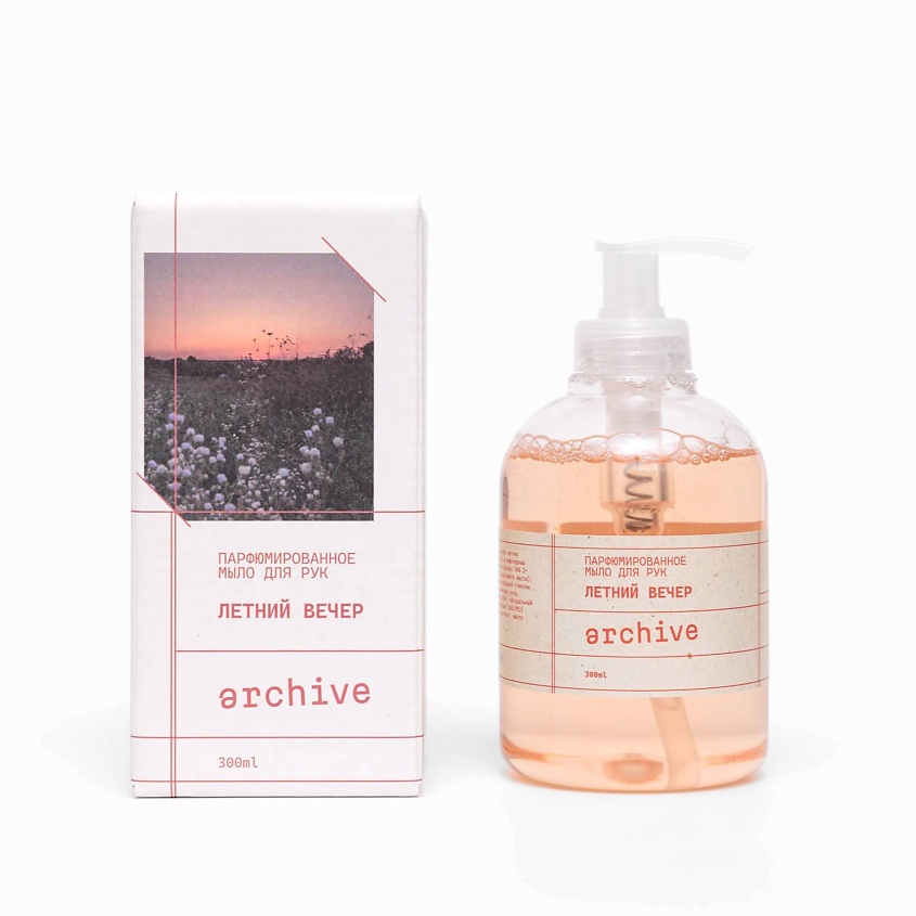 Изображение товара Парфюмированное жидкое мыло ARCHIVE Летний вечер 250 мл для ухода за кожей рук