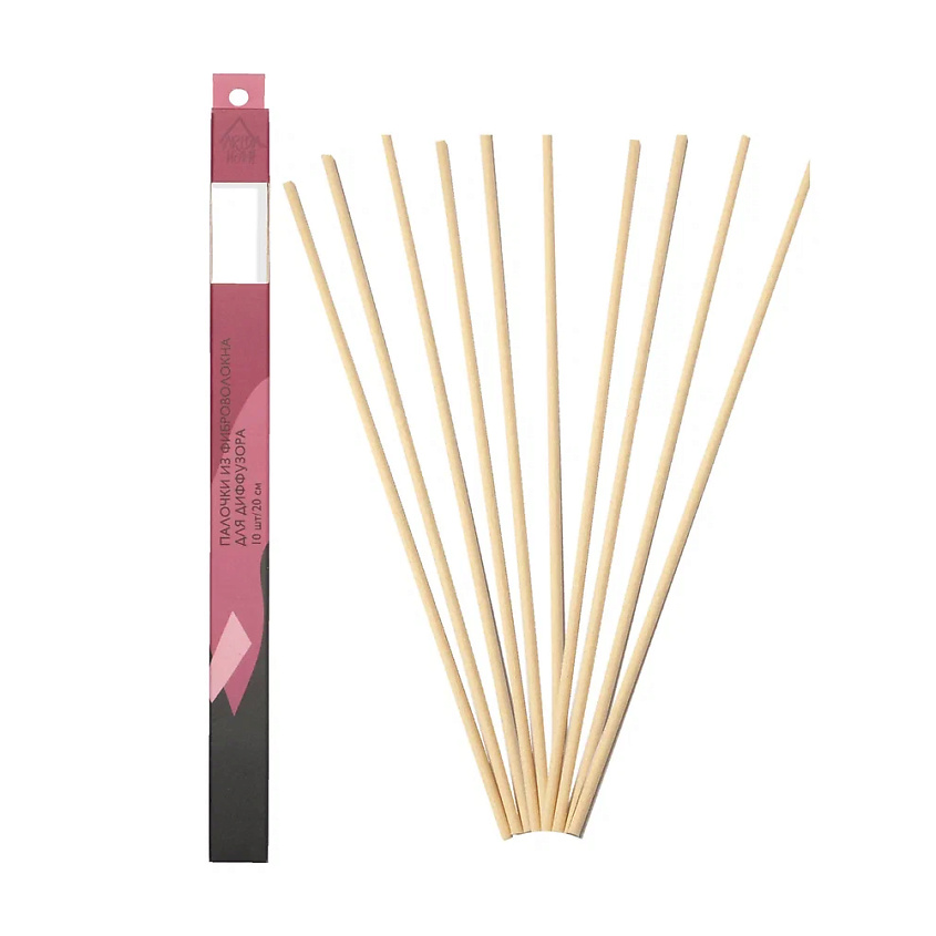 Изображение товара Набор фибровых палочек для аромадиффузора 20 см шампань 10 шт ARIDA HOME