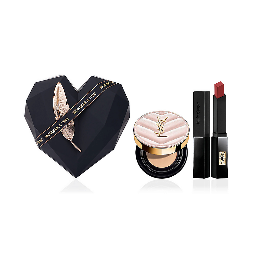 Изображение товара YVES SAINT LAURENT Набор для макияжа лица и губ: Кушон + Rouge Pur Couture, Кушон #B10 + помада №302