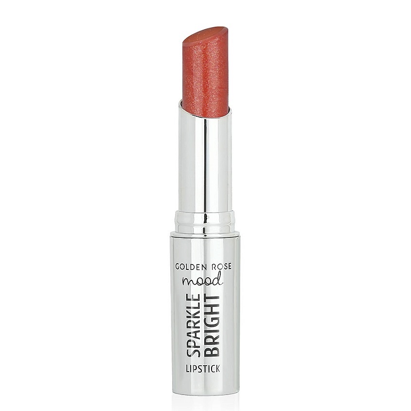 Изображение товара GOLDEN ROSE Помада для губ MOOD SPARKLE BRIGHT LIPSTICK, Peach Glam