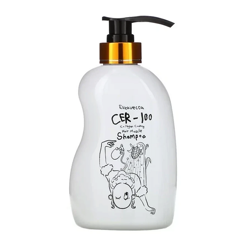 Изображение товара Шампунь ELIZAVECCA CER-100 Collagen Coating Hair Muscle Shampoo
