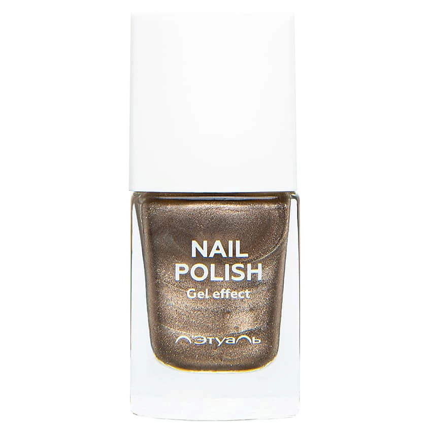Изображение товара ЛЭТУАЛЬ Лак для ногтей с эффектом гелевого покрытия NAIL POLISH, № 450 brown foil, 11 мл