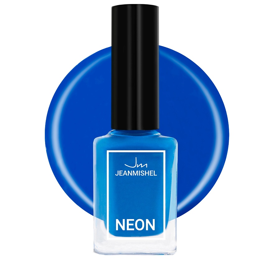 Изображение товара Лак для ногтей JEANMISHEL NEON голубой 6 мл яркий неоновый оттенок