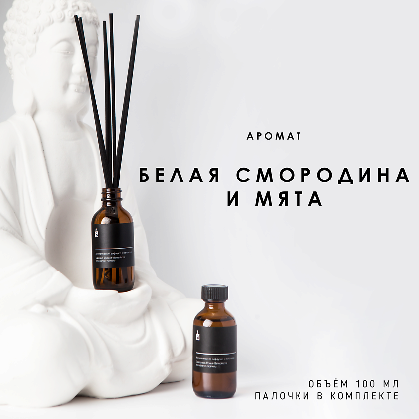 Изображение товара Ароматический диффузор BANKA HOME Белая смородина и мята 100 мл