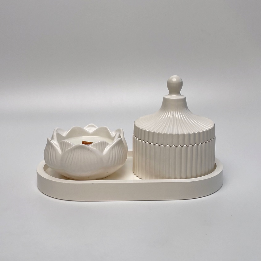 Изображение товара Набор ароматических свечей SIMVOLASTRO Черничный смузи гипсовые формы романтический интерьер подаро