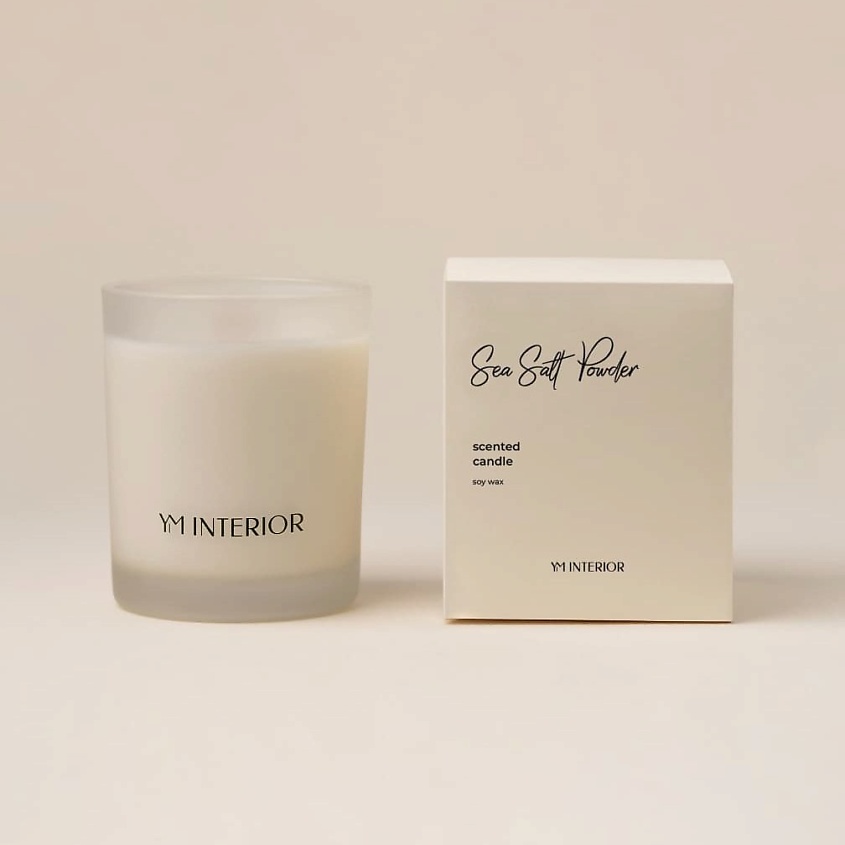 Изображение товара Ароматическая свеча YM INTERIOR Морская соль и пудра 200 мл