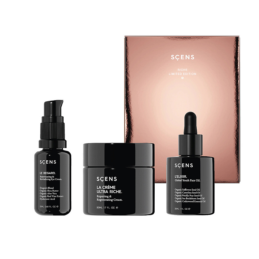 Изображение товара SCENS Riche Набор Ухода для Лица Антивозрастной Крем масло и крем для глаз 3 шт
