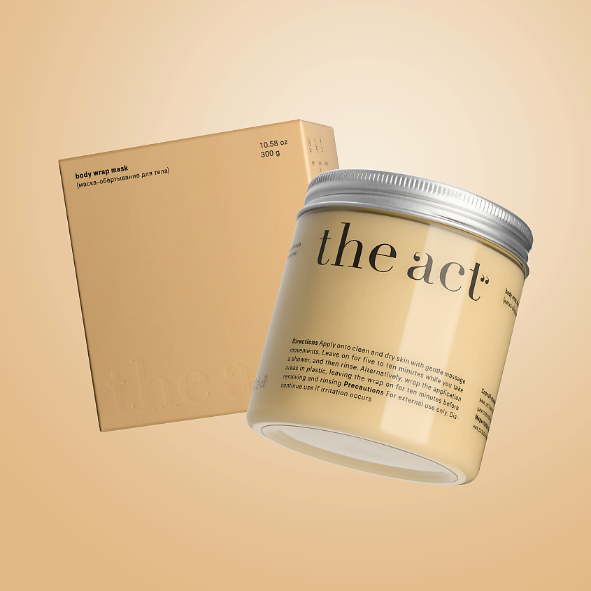 Изображение товара THE ACT Моделирующая контрастная антицеллюлитная маска-обертывание для тела, 300 мл